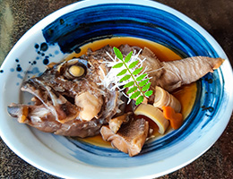 キツネメバルのあら炊き